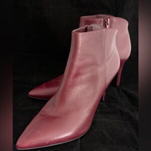 Nine West Fiena Dress Booties -Dark Red